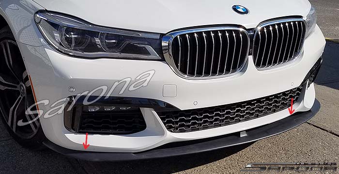 Custom BMW 7 Series  Sedan Front Lip/Splitter (2016 - 2019) - $299.00 (Part #BM-088-FA)